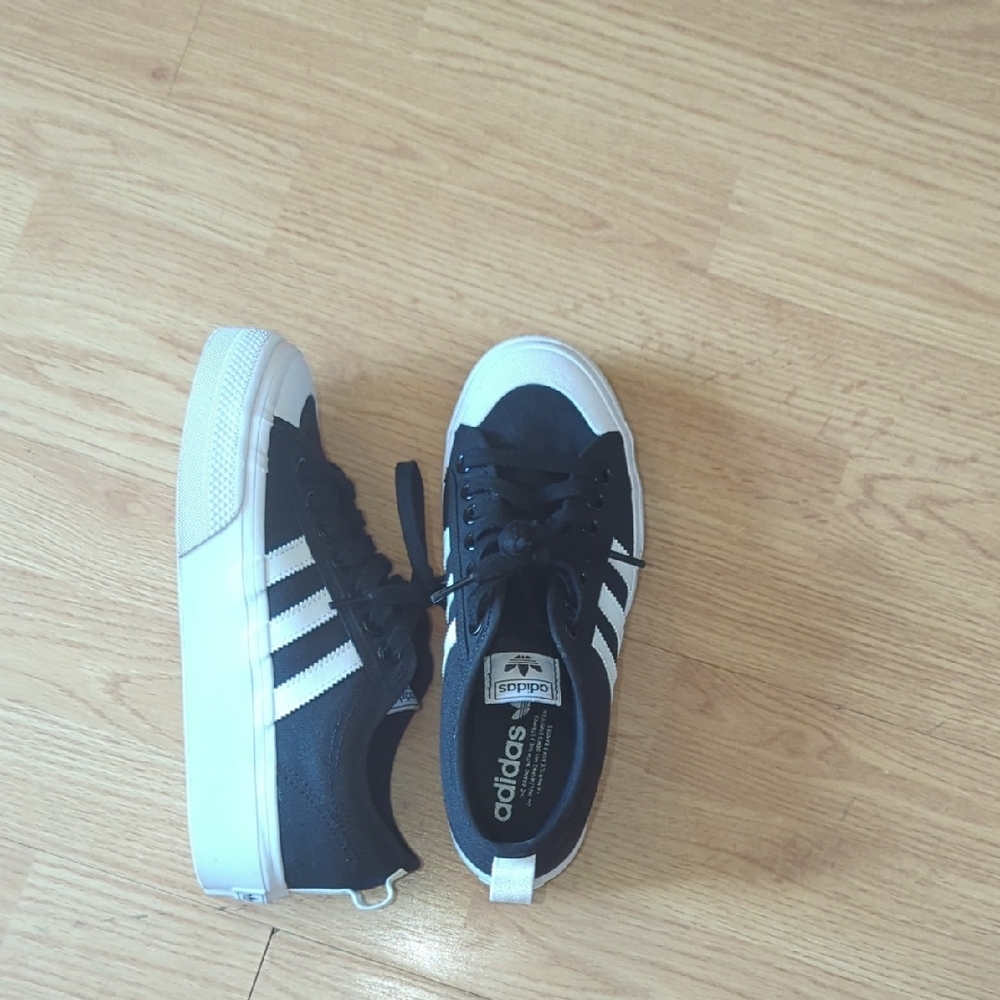 Adidas Black and White Sneakers